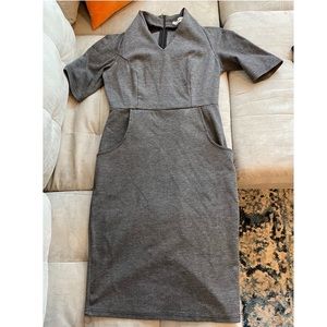 Grey half sleeve dress